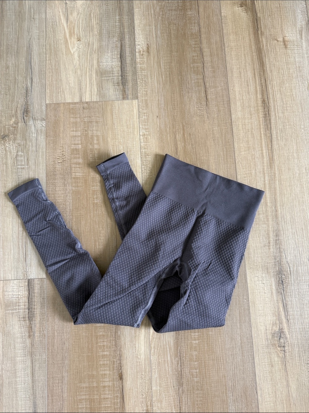 Balance Athletica Textured High-Waist Leggings in Charcoal